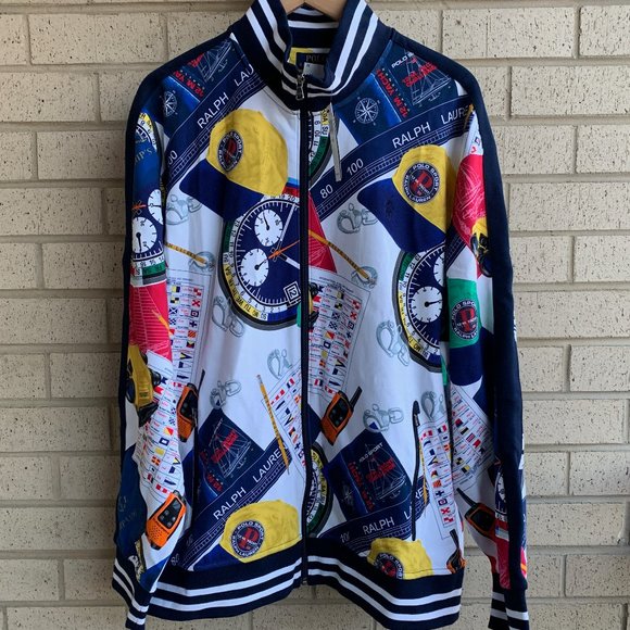 polo graphic track jacket